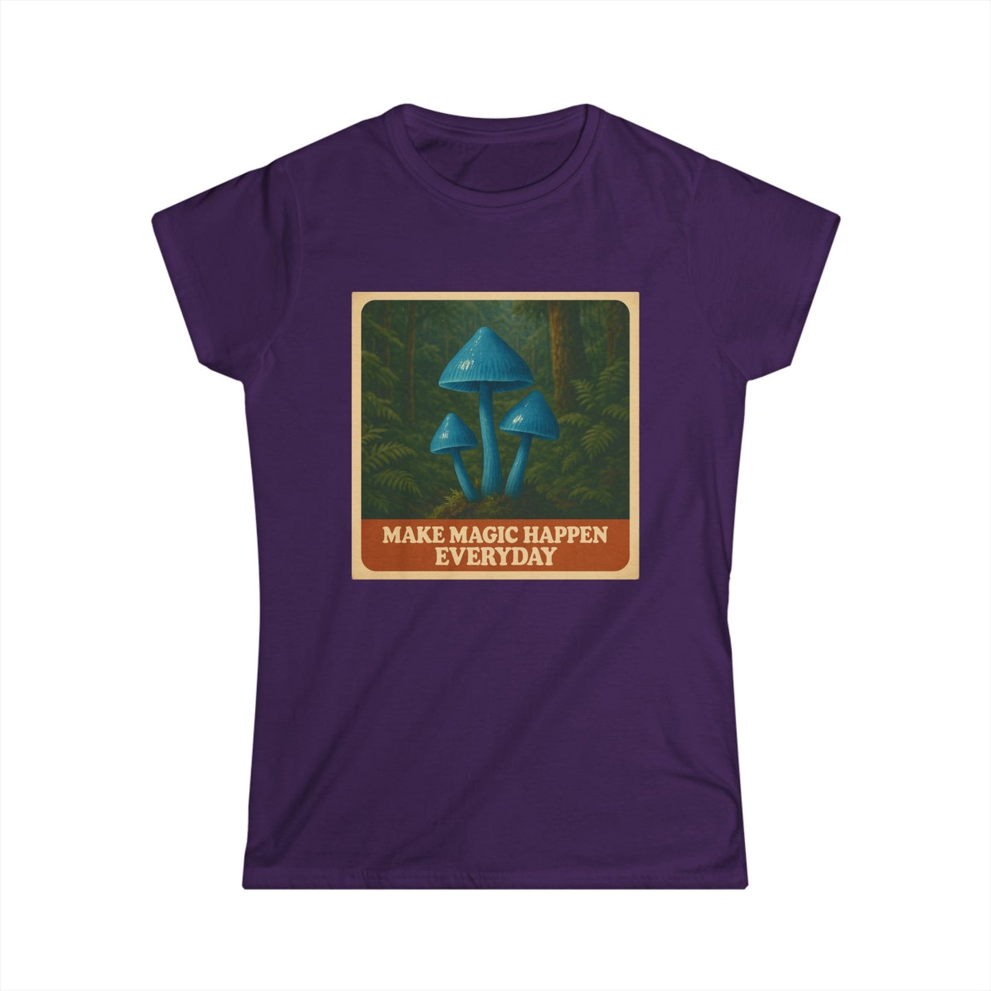 Make Magic Happen Everyday Women's Tee, Boho Shirt, Mushroom T-Shirt, Nature Lover Gift, Inspirational Gift, Casual Wear