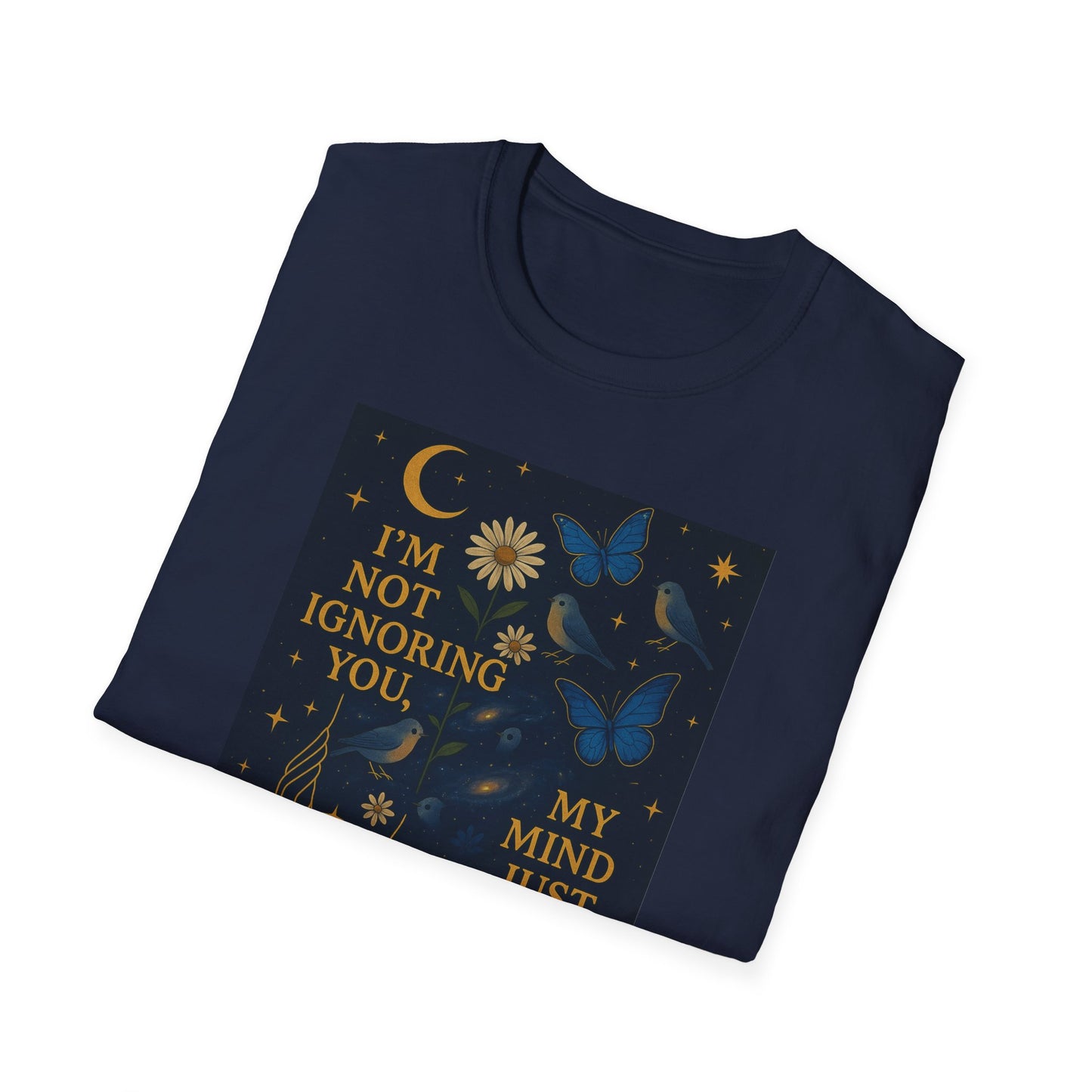 Nighttime Mind Escape T-Shirt | I'm Not Ignoring You, Conversation Starter Tee, Trendy Gift for Her, Relaxed Vibes, Astrology Lovers